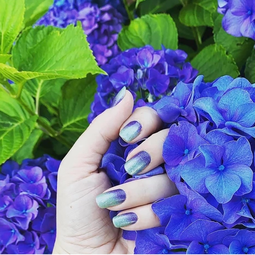 *Retired* Color Street: Mi Little Obsession | Mint Green Purple Gradient Glitter - Picture 10 of 16